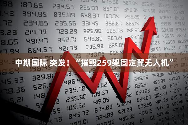 中期国际 突发！“摧毁259架固定翼无人机”